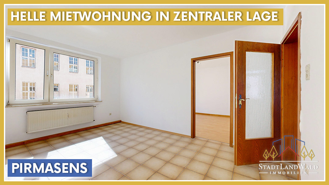 Renovierte 3-Zimmer-Mietwohnung in Pirmasens mit ca. 65 m² in ruhiger Innenstadtlage.